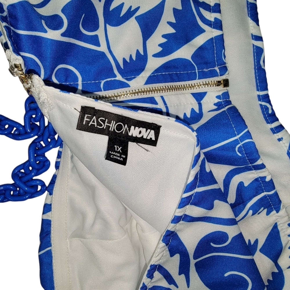 Fashion Nova Blue Floral Shorts Set - Picture 8 of 14